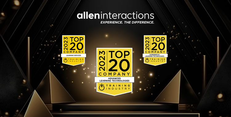 Allen Interactions Celebrated as Top Advanced Learning Technologies Provider